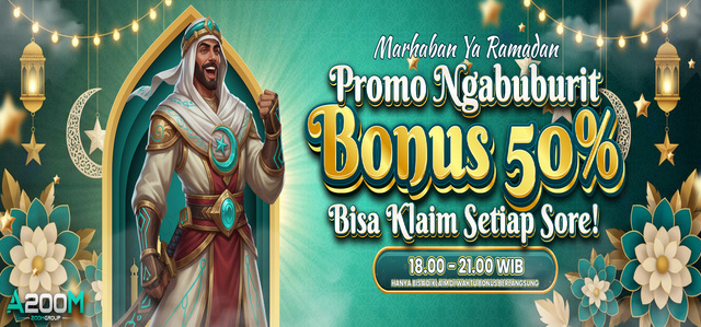 BONUS NGABUBURIT 50%