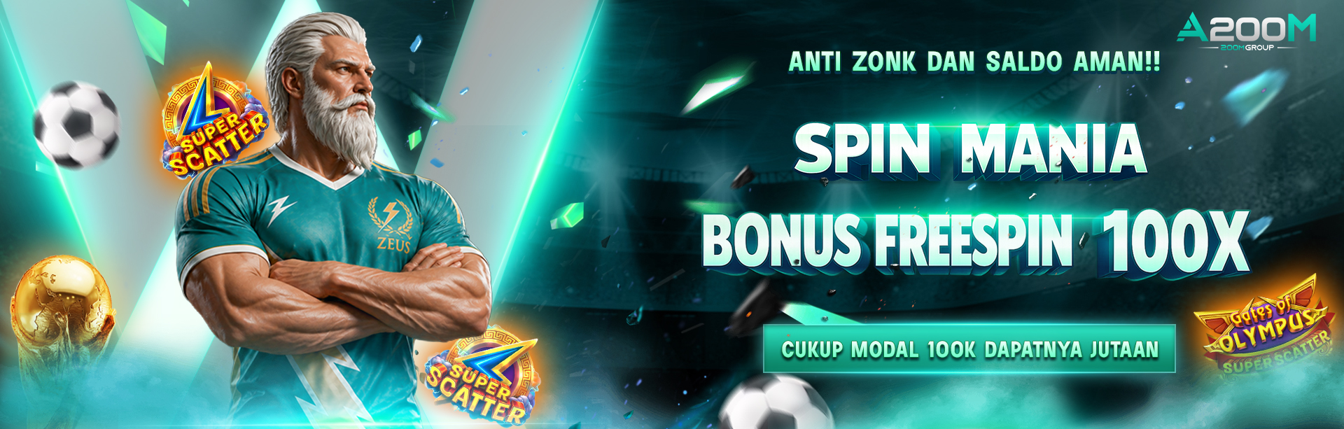 BONUS FREESPIN 100X A200M 